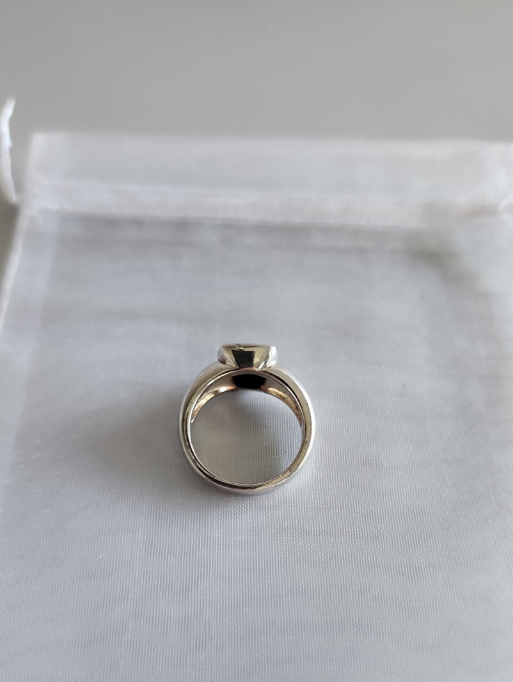 Sterling Silver Mosaic Opal Bezel Ring - Picture 3 of 4